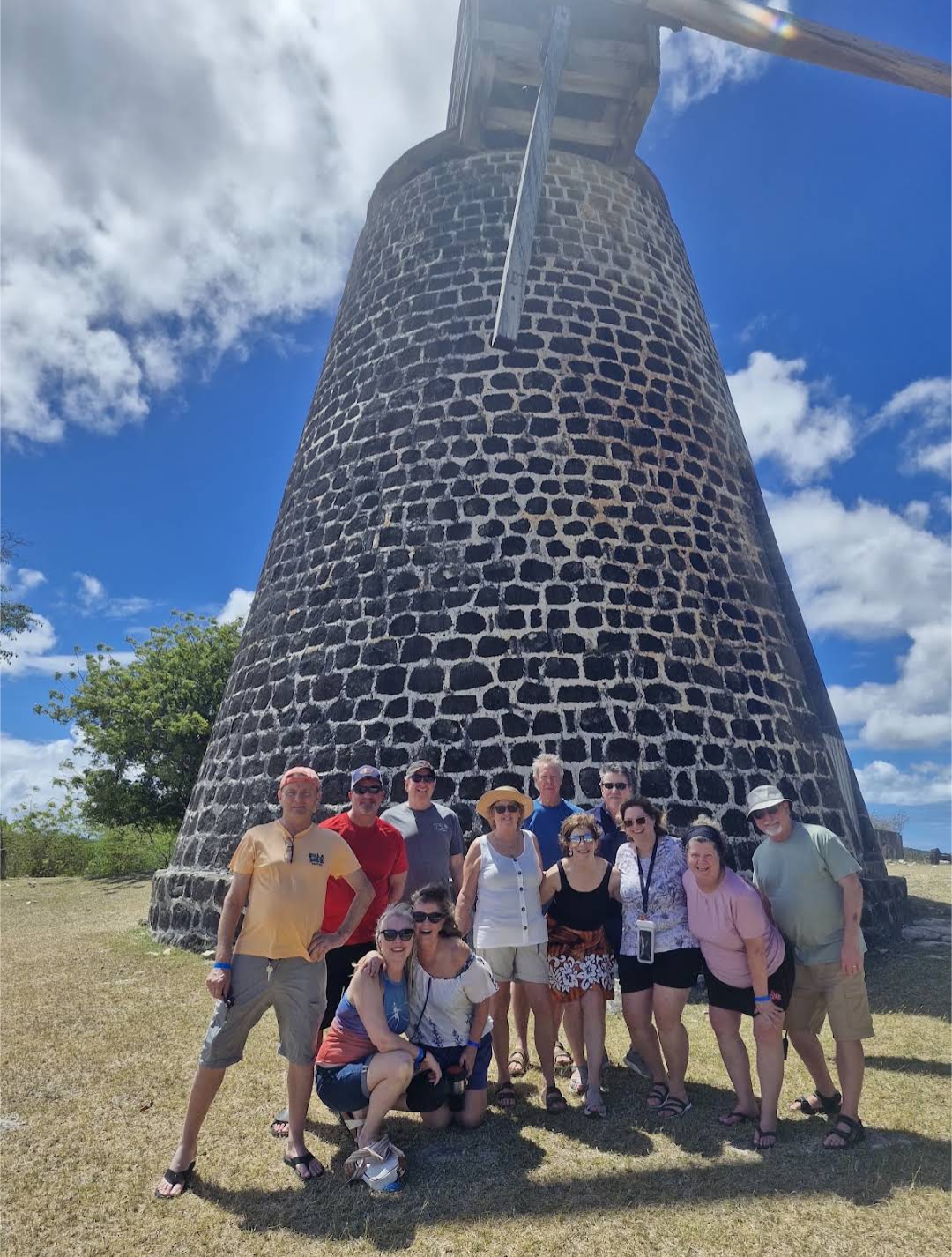 Group exploring Antigua with On My Way Tours